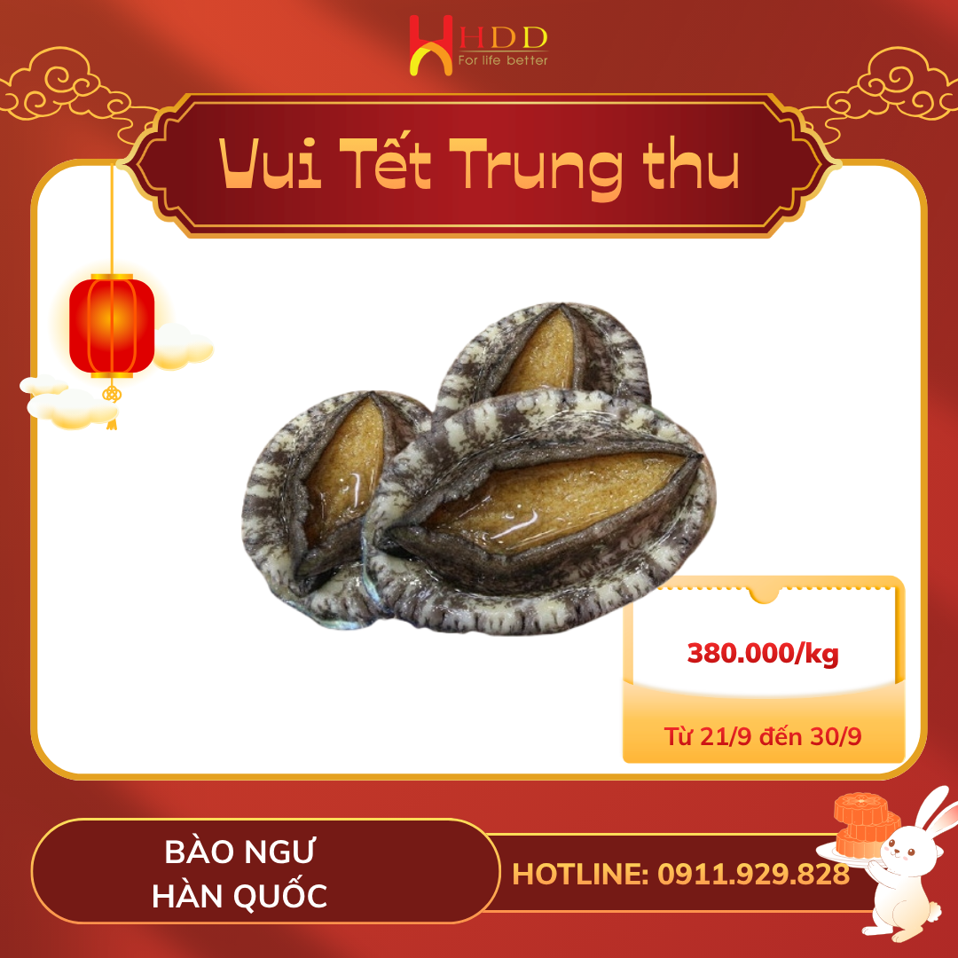 Bào ngư Hàn Quốc ưu đãi 380.000 đồng mỗi kilogram
